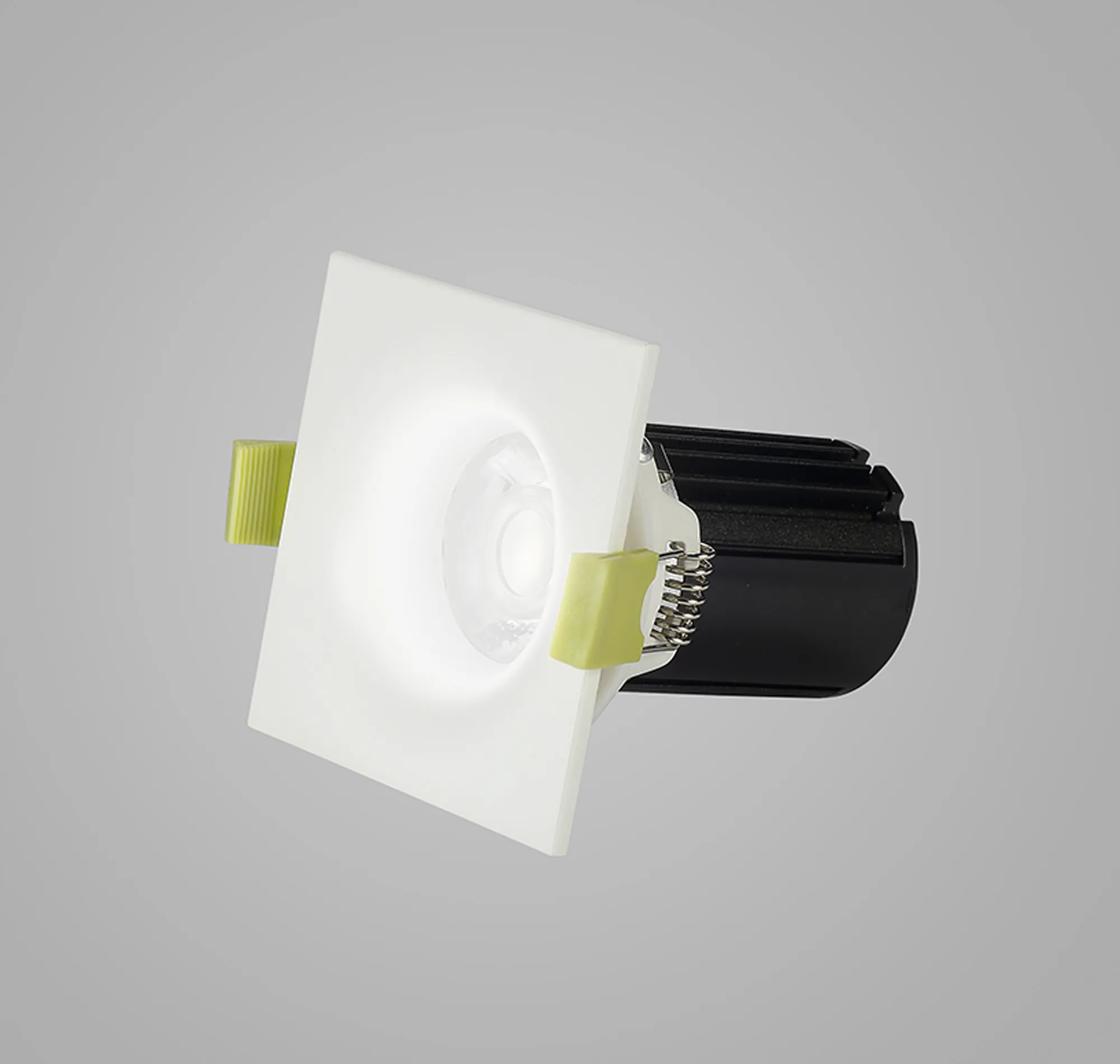 Bruve 12 Tridonic powered 12W 3000K 1200lm 36° LED Engine,300mA , CRI>90 LED Engine Matt White Fixed Square Recessed Downlight, Inner Glass cover, IP65 DM202499  Dlux Bruve SQ 12 IP65